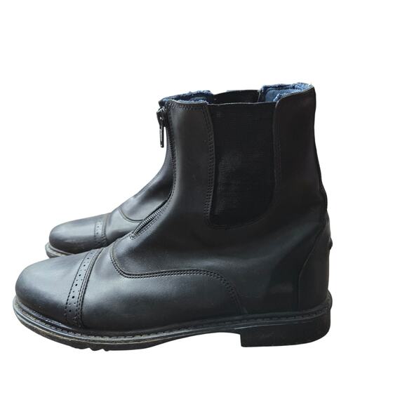 TuffRider Starter Front Zip Paddock Boots women's size 10 - Picture 1 of 9